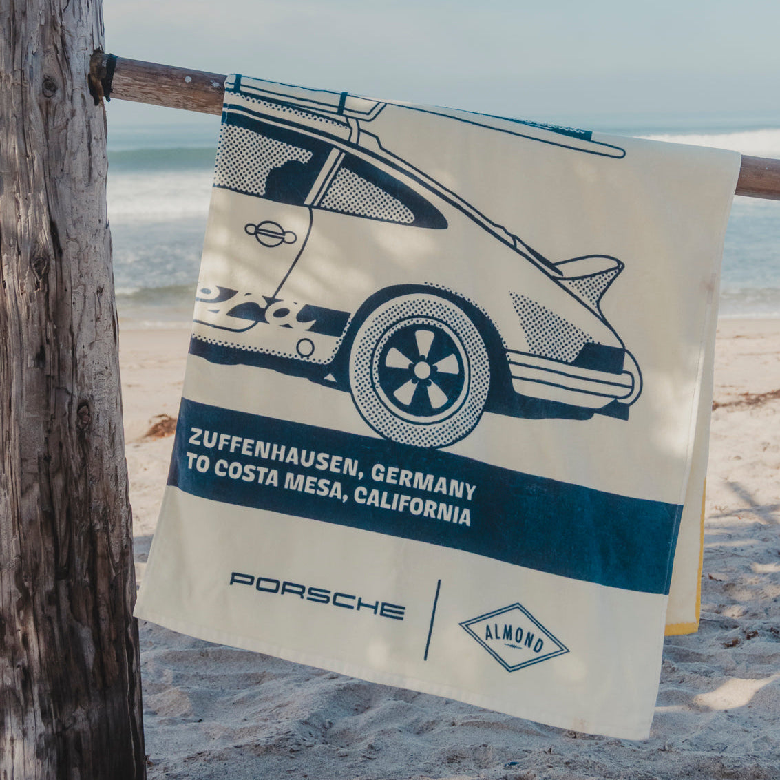 Porsche x Almond Beach Towel