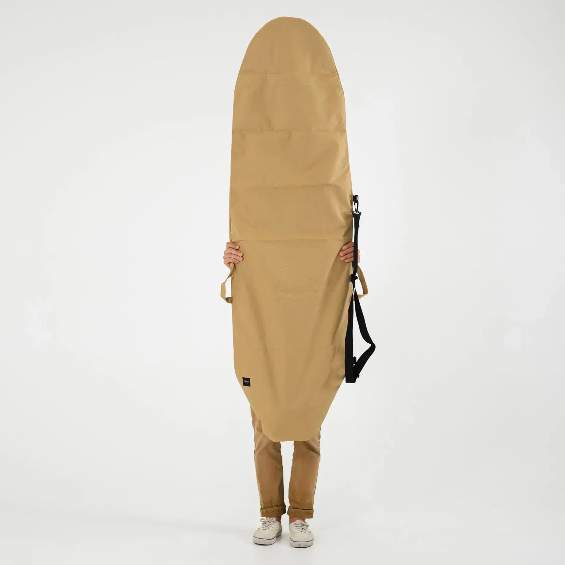 FARO Adjustable Canvas Surfboard Bag (tan color)