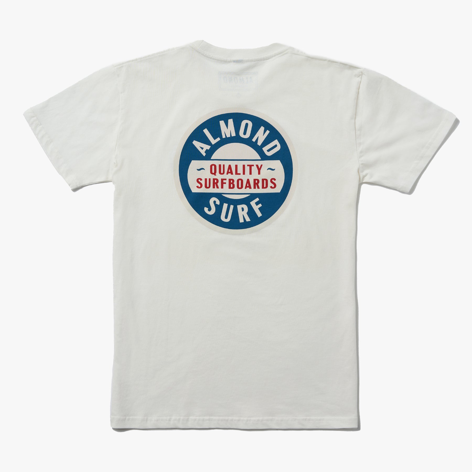 Almond Badge Tee | Vintage White