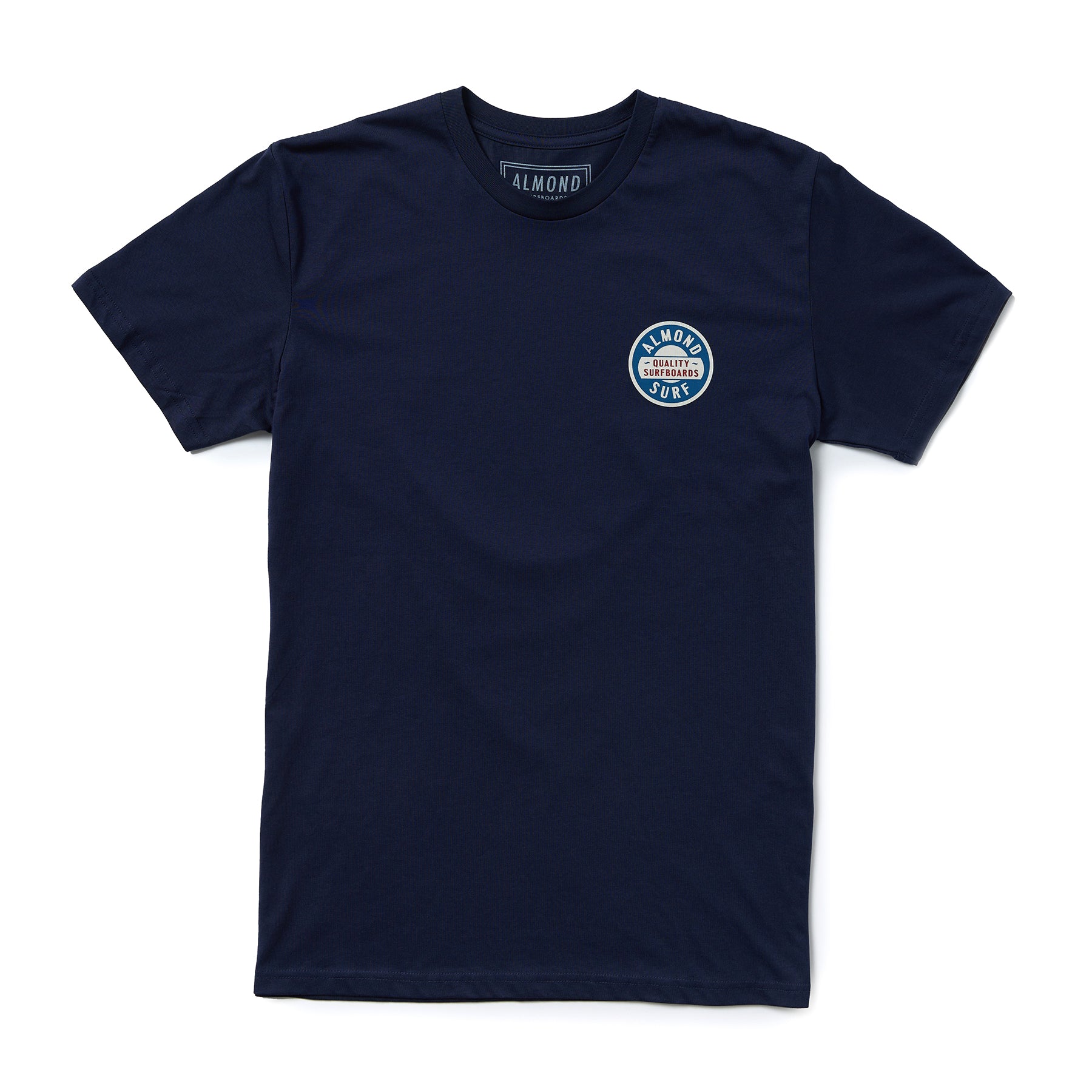Almond Badge Tee | Navy