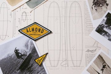 Surfboard design Almond