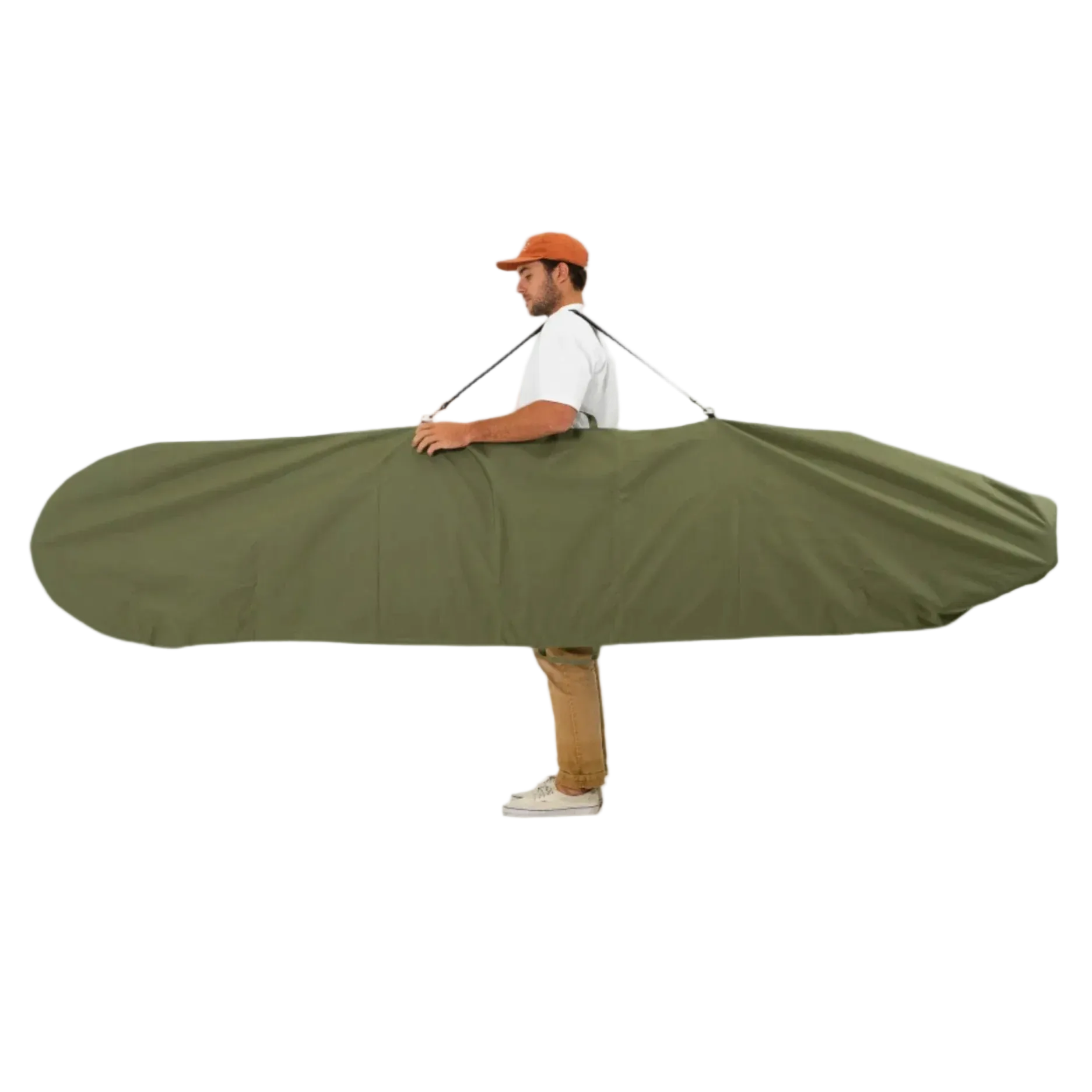 FARO Adjustable Canvas Surfboard Bag (olive color)