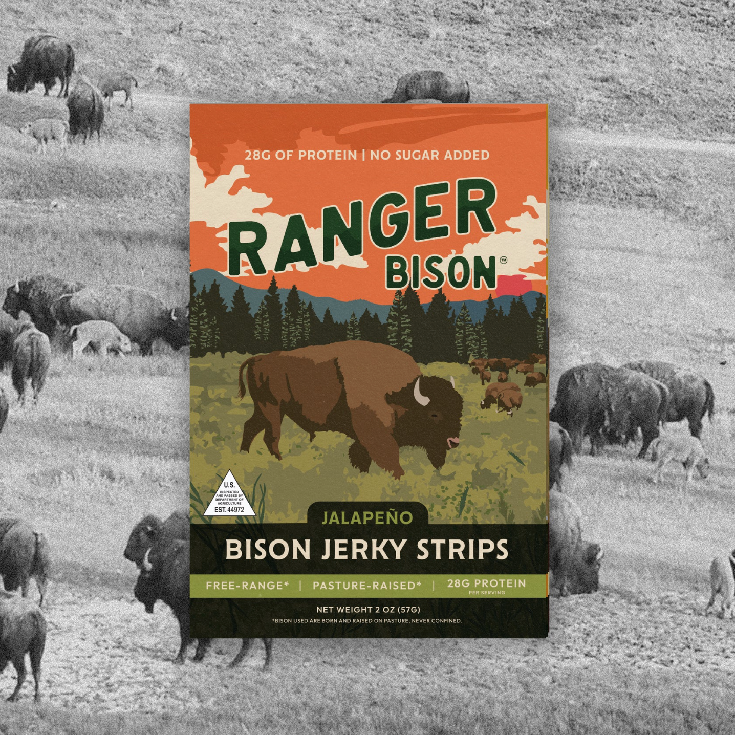 Jalapeño Bison Jerky (2 oz)