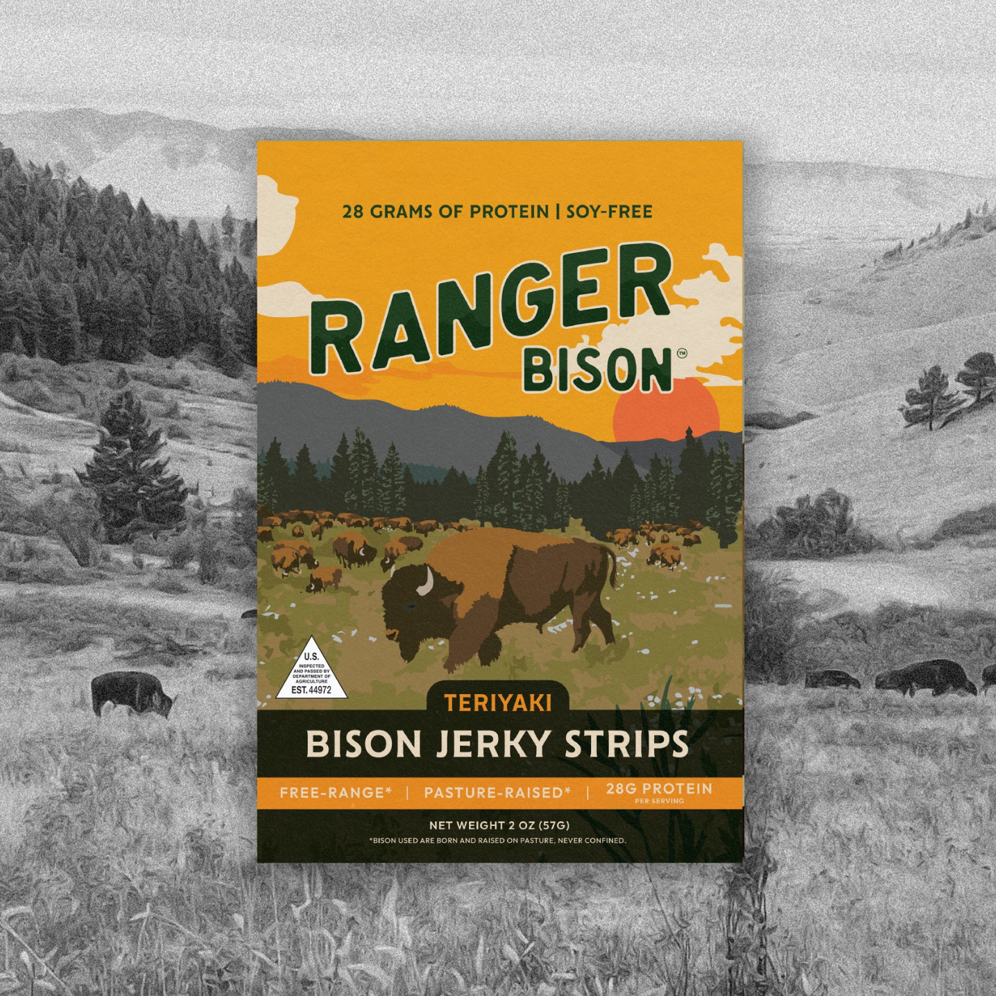 Teriyaki Bison Jerky (2 oz)
