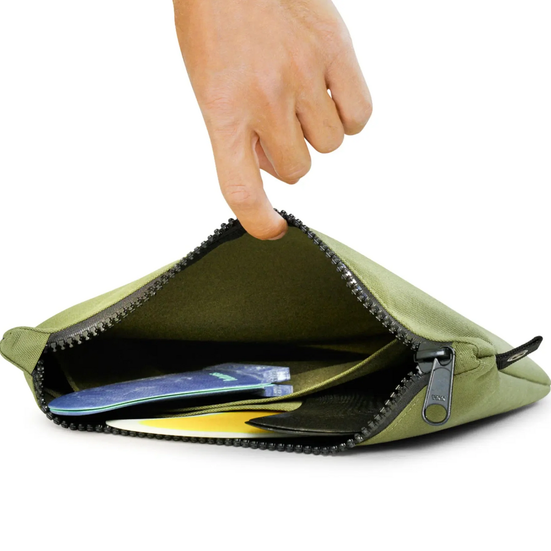 FARO Surfboard Fin Wallet Fin Case (olive color)