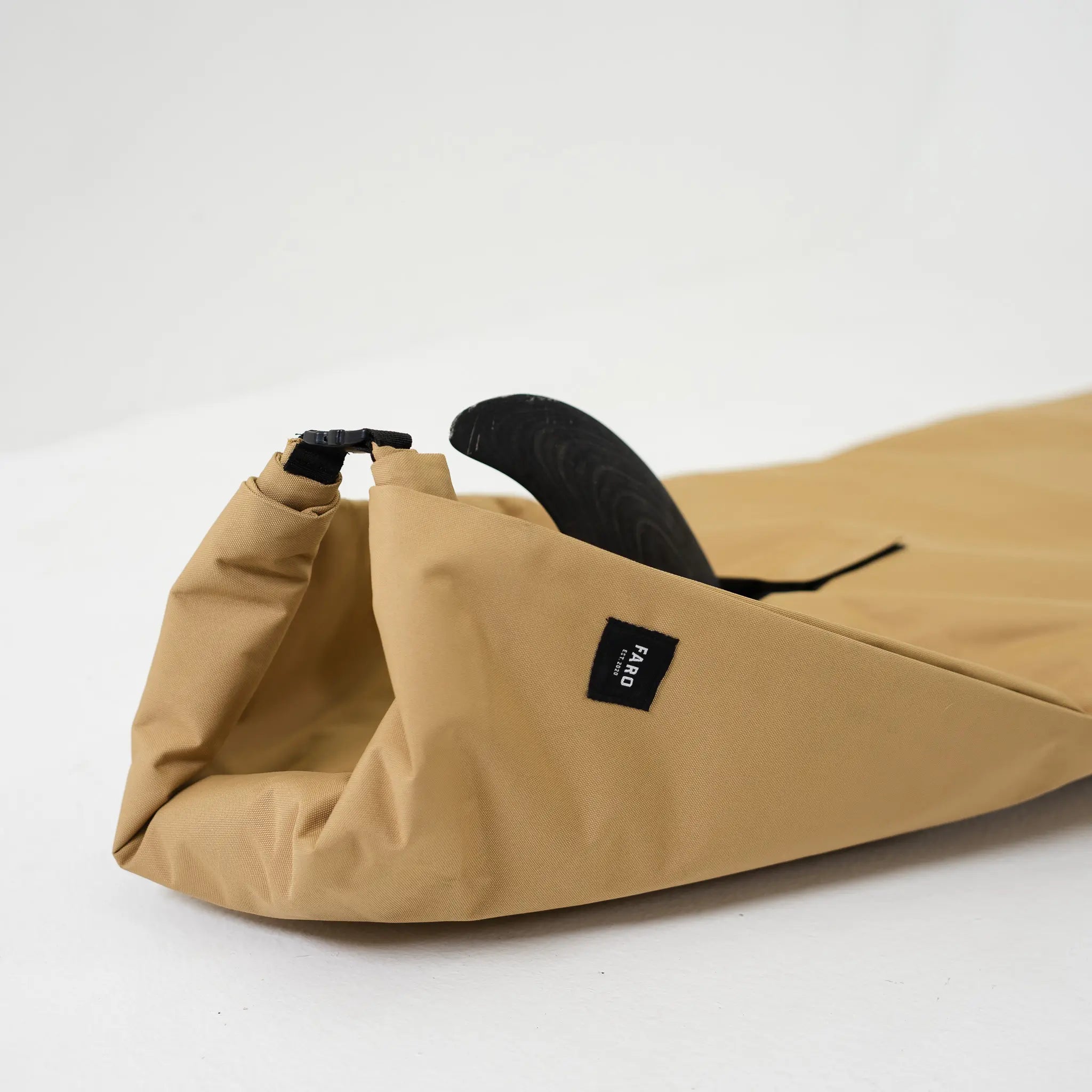 FARO Adjustable Canvas Surfboard Bag (tan color)