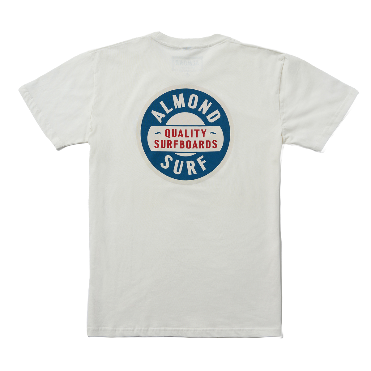 Almond Badge Tee | Vintage White