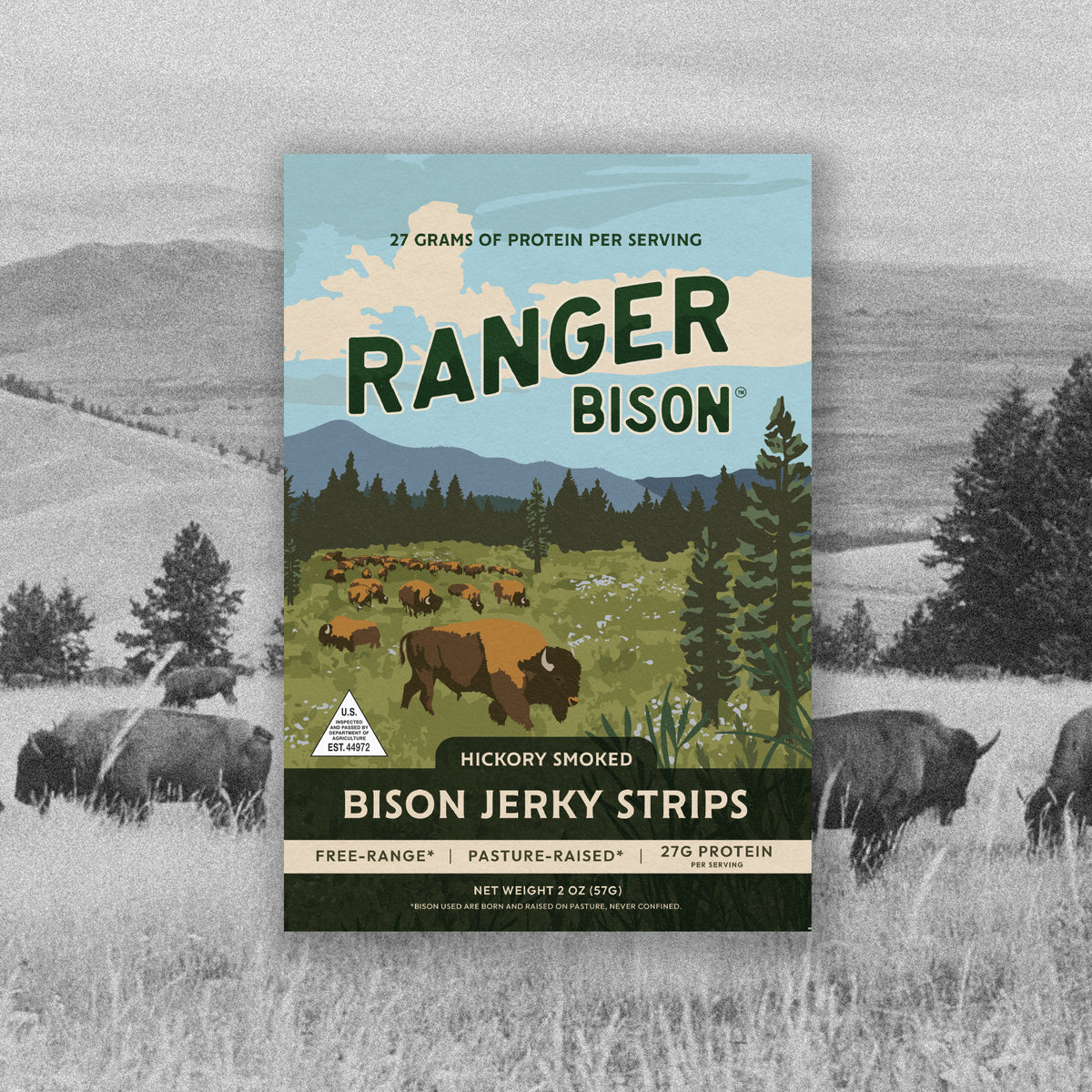 Hickory Smoked Bison Jerky (2 oz)