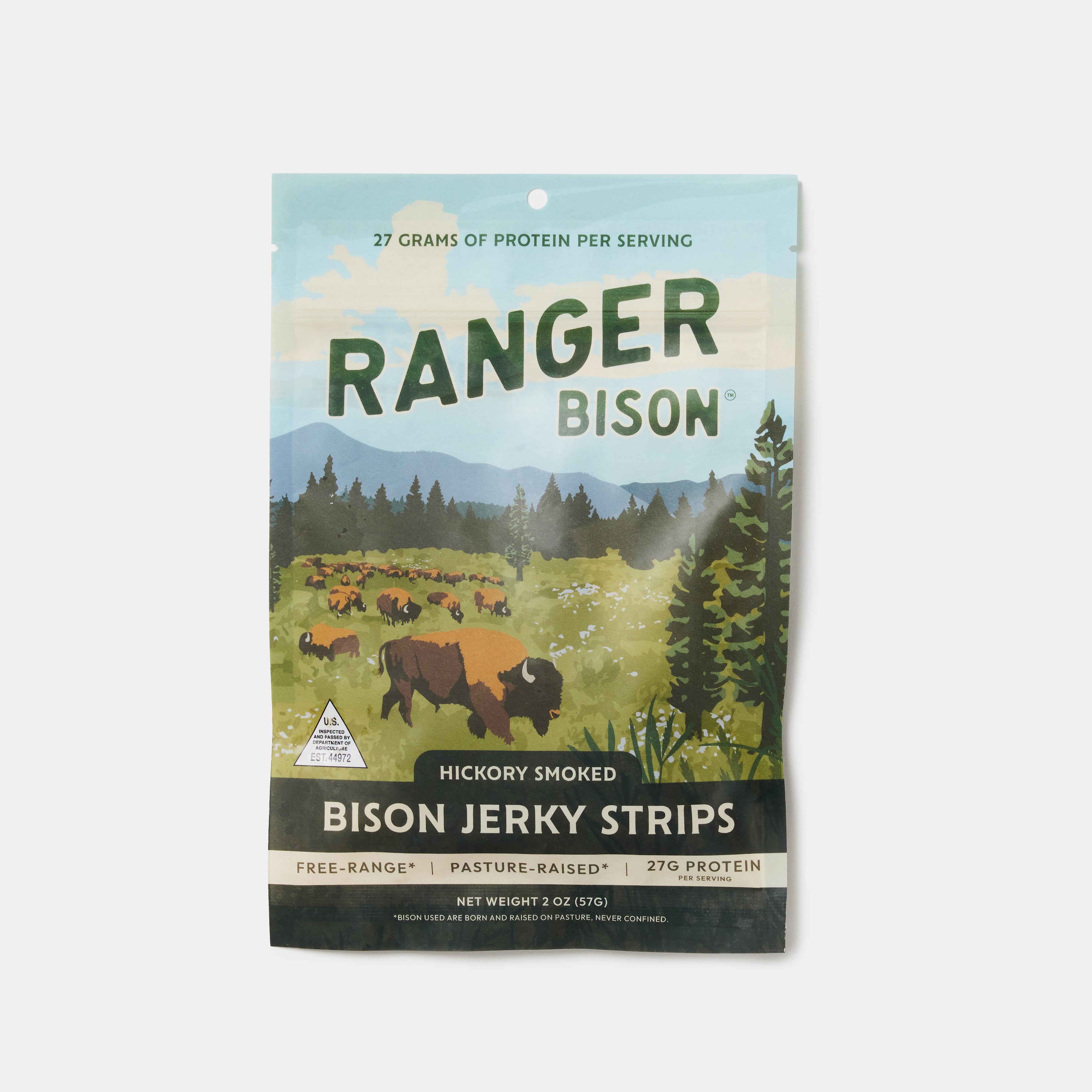 Hickory Smoked Bison Jerky (2 oz)