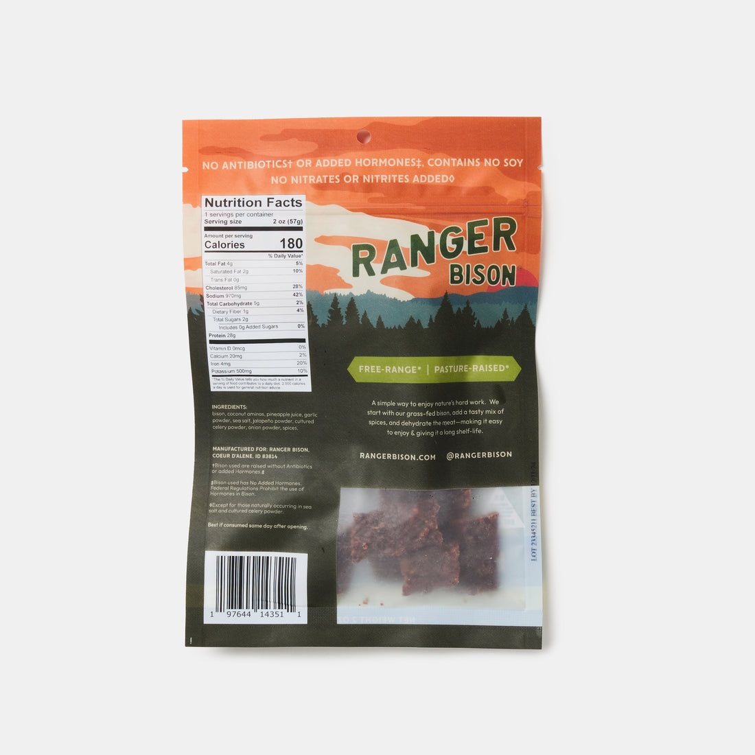 Jalapeño Bison Jerky (2 oz)