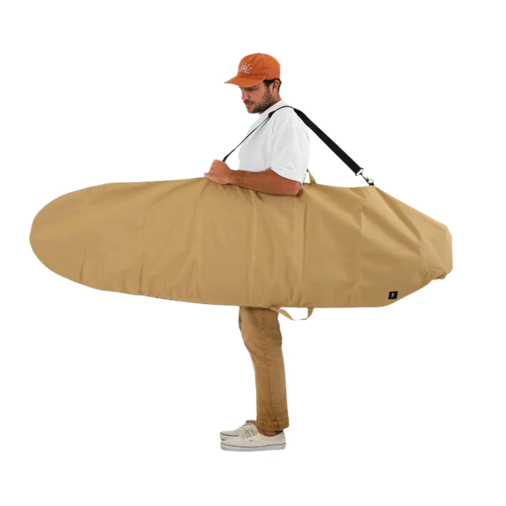 FARO Adjustable Canvas Surfboard Bag (tan color)