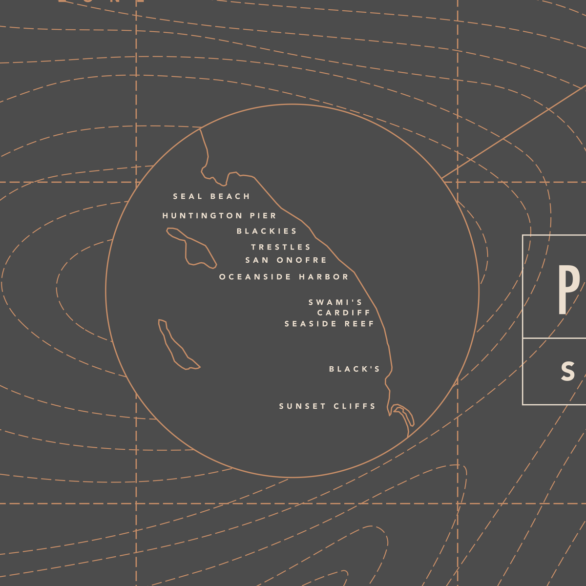 Pacific Surf Spots | Poster